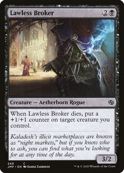 Lawless Broker (JMP) #249 Common (Moderately Played) Jumpstart Magic: The Gathering: 2020
