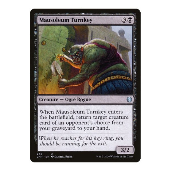 Mausoleum Turnkey (JMP) #255 Uncommon (Lightly Played) Jumpstart Magic: The Gathering: 2020