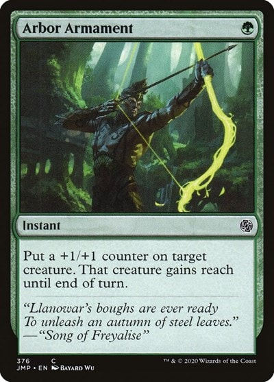 Arbor Armament (JMP) #376 Common (Lightly Played) Jumpstart Magic: The Gathering: 2020