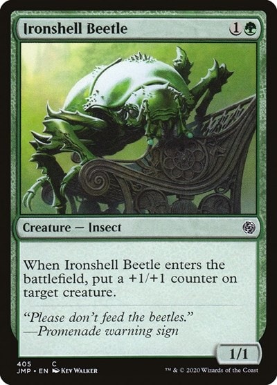 Ironshell Beetle (JMP) #405 Common (Lightly Played) Jumpstart Magic: The Gathering: 2020