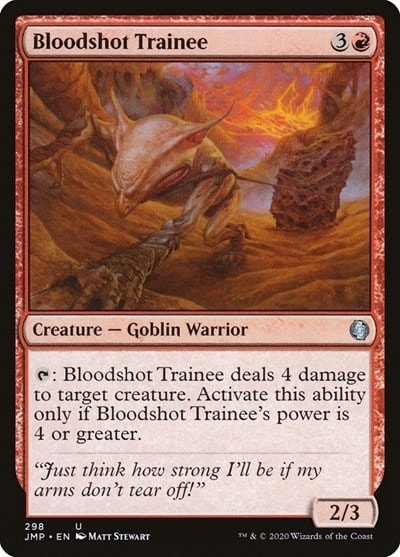 Bloodshot Trainee (JMP) #298 Uncommon (Lightly Played) Jumpstart Magic: The Gathering: 2020