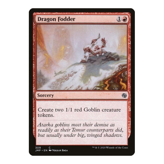 Dragon Fodder (JMP) #309 Common (Lightly Played) Jumpstart Magic: The Gathering: 2020