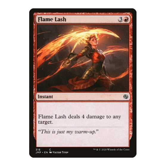 Flame Lash (JMP) #316 Common (Lightly Played) Jumpstart Magic: The Gathering: 2020