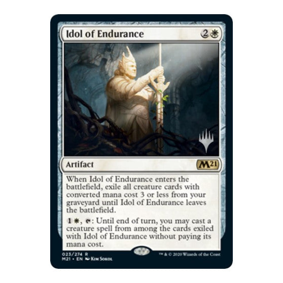 Idol of Endurance (PPM21) #23 Rare (Lightly Played) Promo Pack: Core Set 2021 Magic: The Gathering: 2020