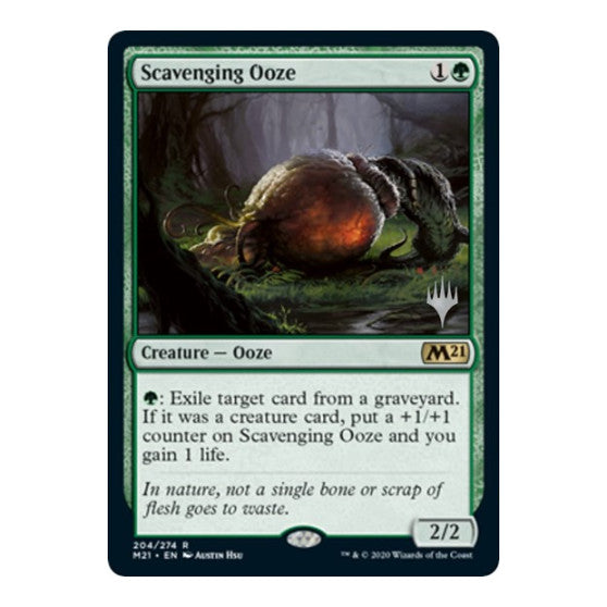Scavenging Ooze (PPM21) #204 Rare (Lightly Played) Promo Pack: Core Set 2021 Magic: The Gathering: 2020