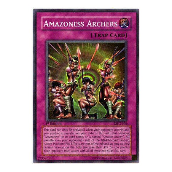 Amazoness Archers (MFC) #MFC-096 Super Rare (Unlimited Damaged) Magician's Force YuGiOh: 2003