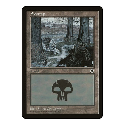 Swamp (164) (P02) #164 Land (Moderately Played) Portal Second Age Magic: The Gathering: 1998