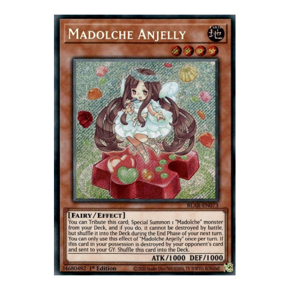 Madolche Anjelly (BLAR) #BLAR-EN073 Secret Rare (1st Edition Near Mint) Battles of Legend: Armageddon YuGiOh: 2020