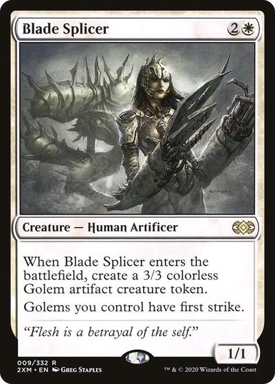 Blade Splicer (2XM) #9 Rare (Lightly Played) Double Masters Magic: The Gathering: 2020