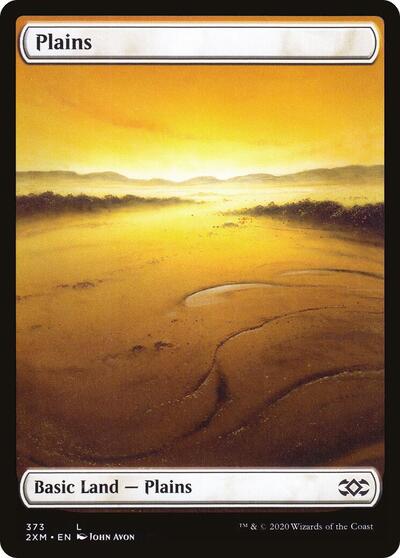 Plains 373 (2XM) #373 Land Double Masters Magic: The Gathering: 2020