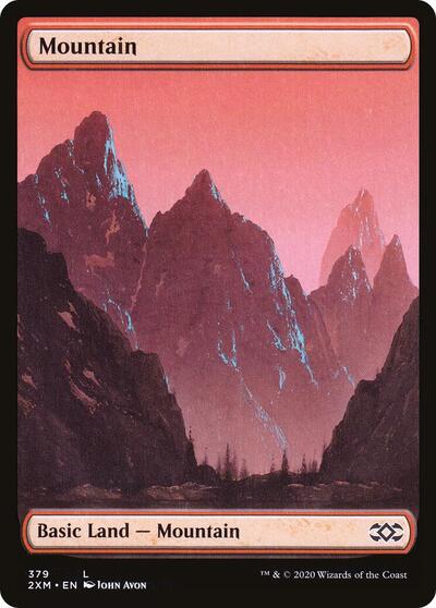 Mountain 379 (2XM) #379 Land (Lightly Played) Double Masters Magic: The Gathering: 2020