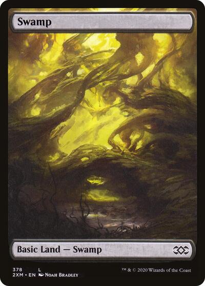 Swamp 378 (2XM) #378 Land (Lightly Played) Double Masters Magic: The Gathering: 2020