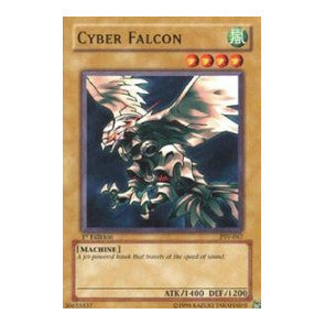Cyber Falcon (PSV) #PSV-047 Common / Short Print (1st Edition Heavily Played) Pharaoh's Servant YuGiOh: 2004