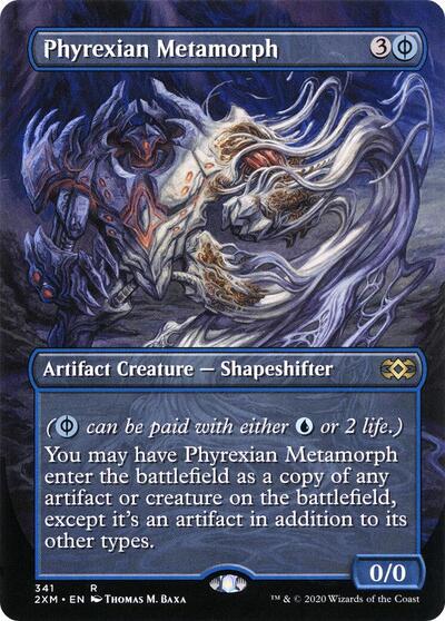 Phyrexian Metamorph Borderless (2XM) #341 Rare (Near Mint) Double Masters Magic: The Gathering: 2020