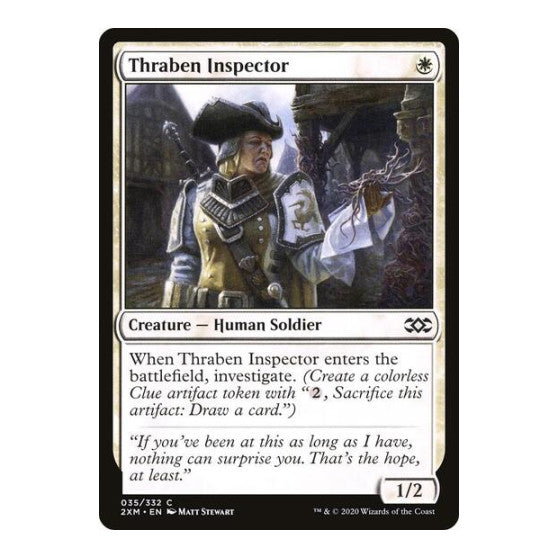 Thraben Inspector (2XM) #35 Common (Lightly Played) Double Masters Magic: The Gathering: 2020