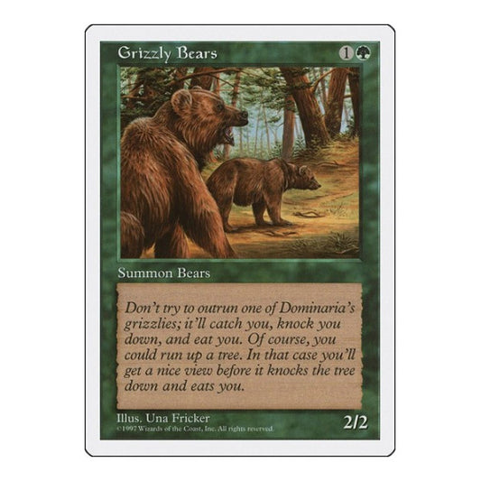 Grizzly Bears (5ED) #301 Common (Lightly Played) Fifth Edition Magic: The Gathering: 1997