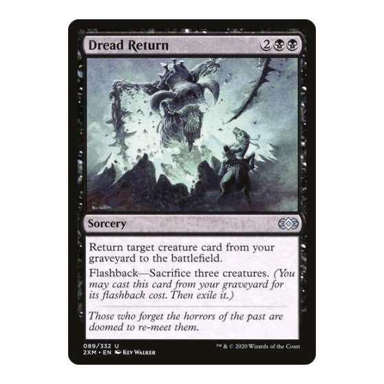 Dread Return (2XM) #89 Uncommon (Lightly Played) Double Masters Magic: The Gathering: 2020