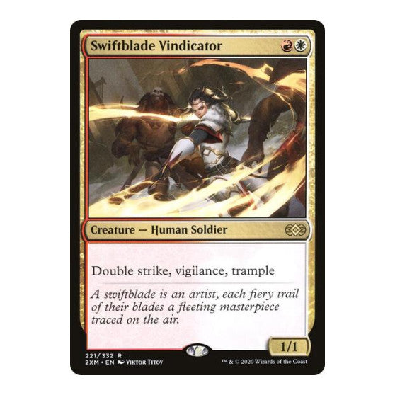 Swiftblade Vindicator (2XM) #221 Rare (Lightly Played) Double Masters Magic: The Gathering: 2020