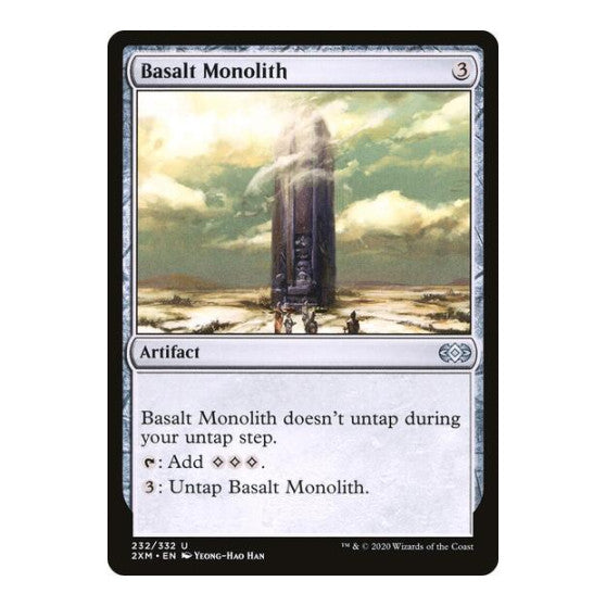 Basalt Monolith (2XM) #232 Uncommon (Lightly Played) Double Masters Magic: The Gathering: 2020