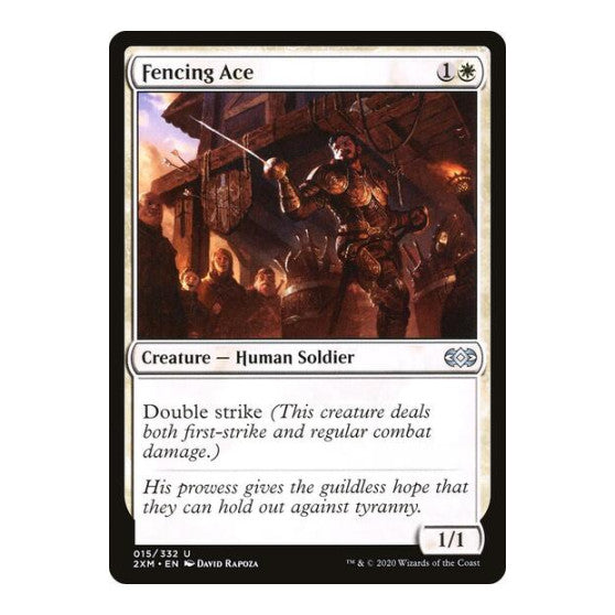 Fencing Ace (2XM) #15 Uncommon (Lightly Played) Double Masters Magic: The Gathering: 2020