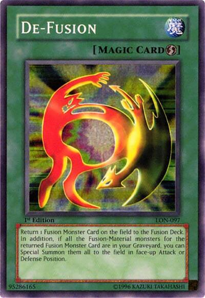 De Fusion (LON) #LON-097 Super Rare (Unlimited Moderately Played) Labyrinth of Nightmare YuGiOh: 2004