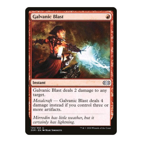 Galvanic Blast (2XM) #125 Uncommon (Foil Lightly Played) Double Masters Magic: The Gathering: 2020