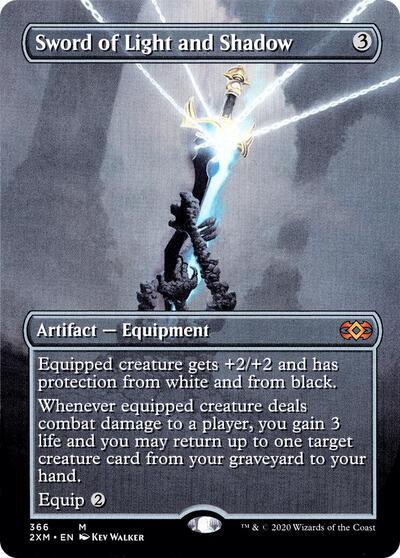 Sword of Light and Shadow Borderless (2XM) #366 Mythic Rare (Near Mint) Double Masters Magic: The Gathering: 2020