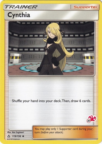 Cynthia - 119/156 (#21 Charizard Stamped) (BTA) #119/156 Promo (Near Mint) Battle Academy Pokemon: 2020
