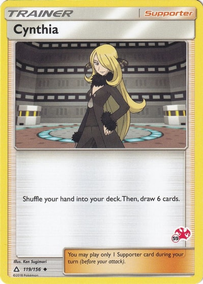 Cynthia - 119/156 (#59 Charizard Stamped) (BTA) #119/156 Promo (Near Mint) Battle Academy Pokemon: 2020