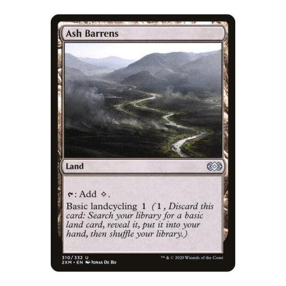 Ash Barrens (2XM) #310 Uncommon (Lightly Played) Double Masters Magic: The Gathering: 2020
