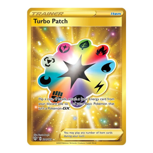 Turbo Patch (Secret) (SWSH03) #200/189 Secret Rare (Holofoil Near Mint) SWSH03: Darkness Ablaze Pokemon: 2020