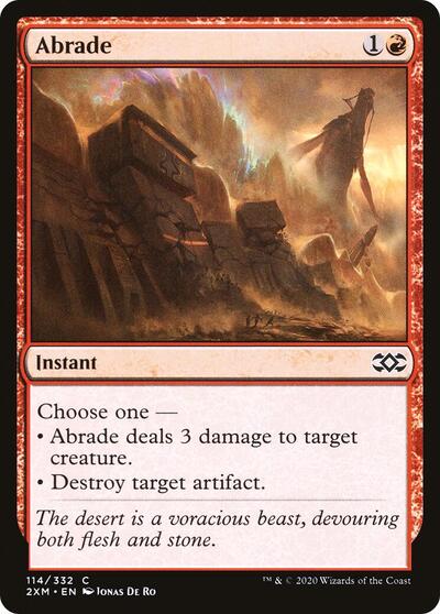 Abrade (2XM) #114 Common (Lightly Played) Double Masters Magic: The Gathering: 2020