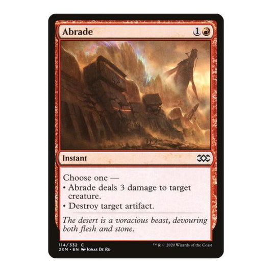 Abrade (2XM) #114 Common (Lightly Played) Double Masters Magic: The Gathering: 2020