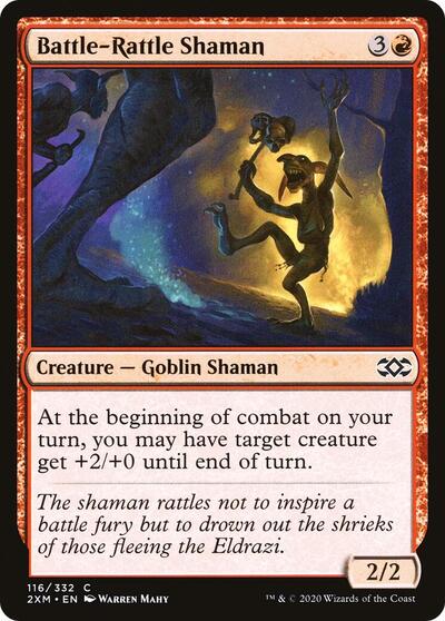 Battle Rattle Shaman (2XM) #116 Common (Lightly Played) Double Masters Magic: 2020