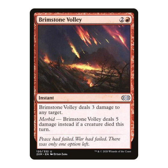 Brimstone Volley (2XM) #120 Uncommon (Foil Lightly Played) Double Masters Magic: The Gathering: 2020