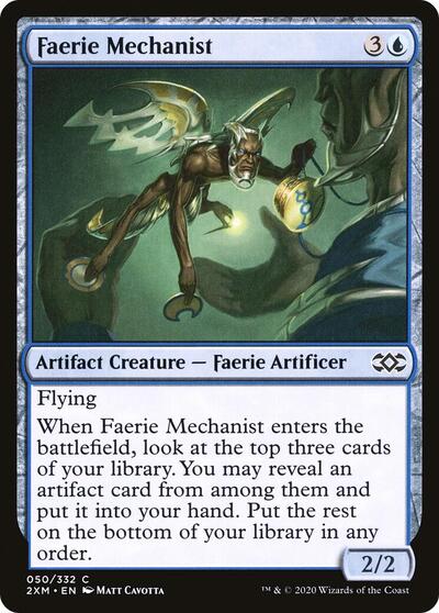 2020 Magic: Double Masters (2XM) - Faerie Mechanist (#50, Common)