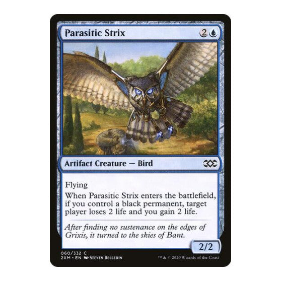 Parasitic Strix (2XM) #60 Common (Lightly Played) Double Masters Magic: The Gathering: 2020