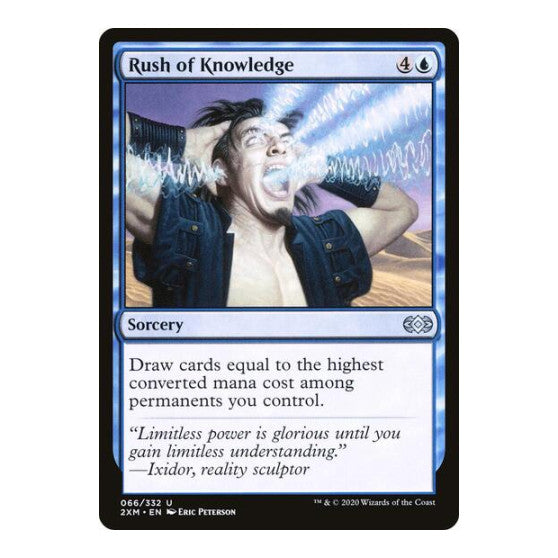 Rush of Knowledge (2XM) #66 Uncommon (Lightly Played) Double Masters Magic: The Gathering: 2020