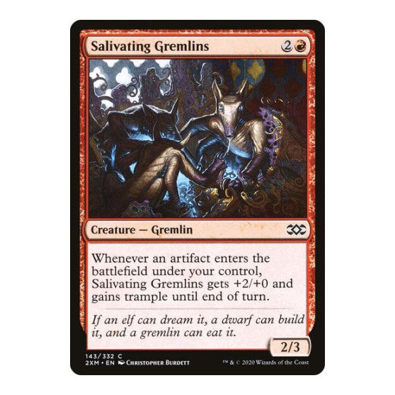 Salivating Gremlins (2XM) #143 Common (Lightly Played) Double Masters Magic: The Gathering: 2020