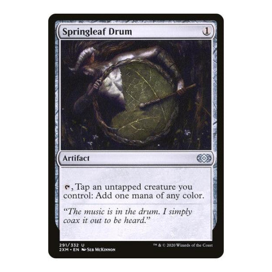 Springleaf Drum (2XM) #291 Uncommon (Lightly Played) Double Masters Magic: The Gathering: 2020