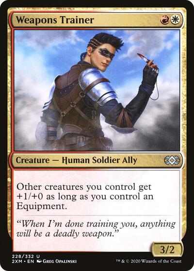 Weapons Trainer (2XM) #228 Uncommon (Lightly Played) Double Masters Magic: The Gathering: 2020