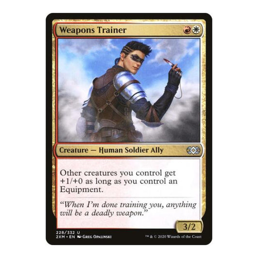 Weapons Trainer (2XM) #228 Uncommon Double Masters Magic: The Gathering: 2020