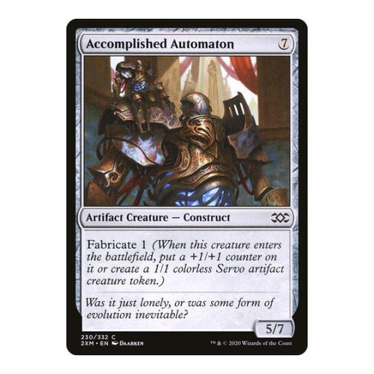 Accomplished Automaton (2XM) #230 Common (Lightly Played) Double Masters Magic: The Gathering: 2020