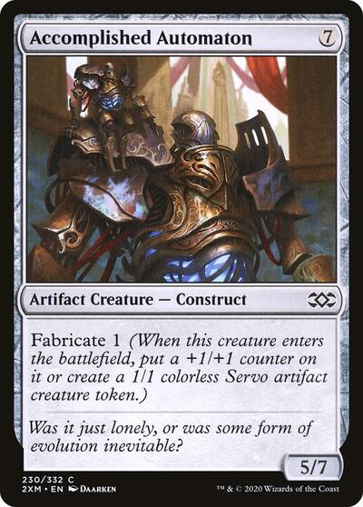 Accomplished Automaton (2XM) #230 Common (Lightly Played) Double Masters Magic: The Gathering: 2020