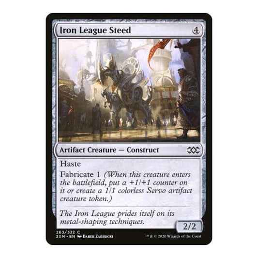Iron League Steed (2XM) #263 Common (Lightly Played) Double Masters Magic: The Gathering: 2020