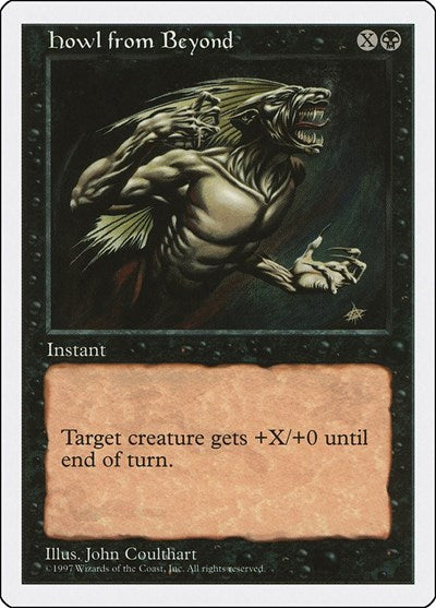 Howl from Beyond (5ED) #168 Common (Lightly Played) Fifth Edition Magic: 1997