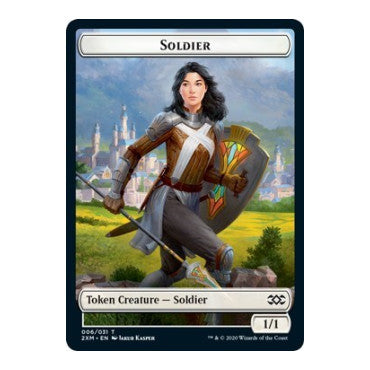 Soldier Token (2XM) #6 T (Moderately Played) Double Masters Magic: The Gathering: 2020