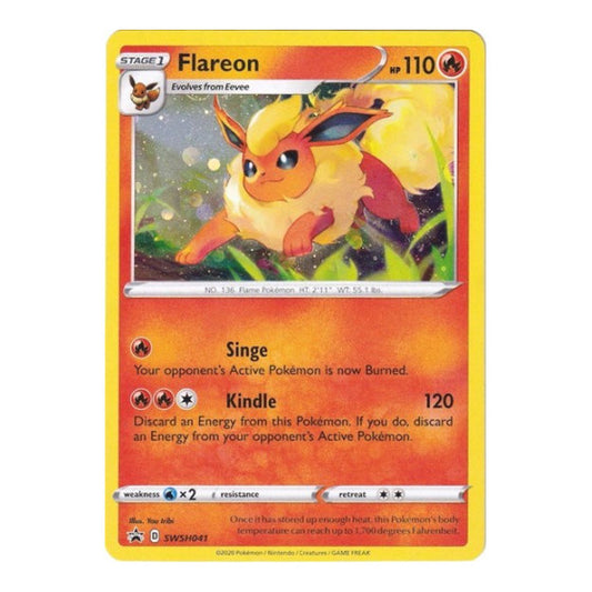 Flareon - SWSH041 (SWSD) #SWSH041 Promo (Holofoil Near Mint) SWSH: Sword & Shield Promo Cards Pokemon: 2019