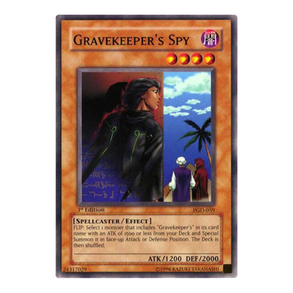 Gravekeeper's Spy (PGD) #PGD-059 Common / Short Print (Unlimited Damaged) Pharaonic Guardian YuGiOh: 2003