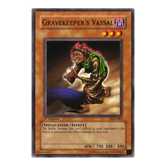 Gravekeeper's Vassal (PGD) #PGD-063 Common / Short Print (Unlimited Heavily Played) Pharaonic Guardian YuGiOh: 2003